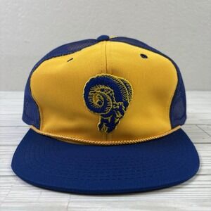 Vintage Sports Specialties Los Angeles Rams Rope Trucker Hat NWT Rare